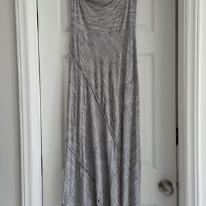 Elegant Gray Maxi Dress